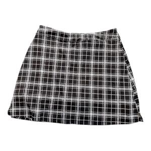 🆕 NWOT Ekouaer black & white windowpane skort | size XL